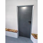 Puerta galvanizada de trastero, puerta de chapa ciega