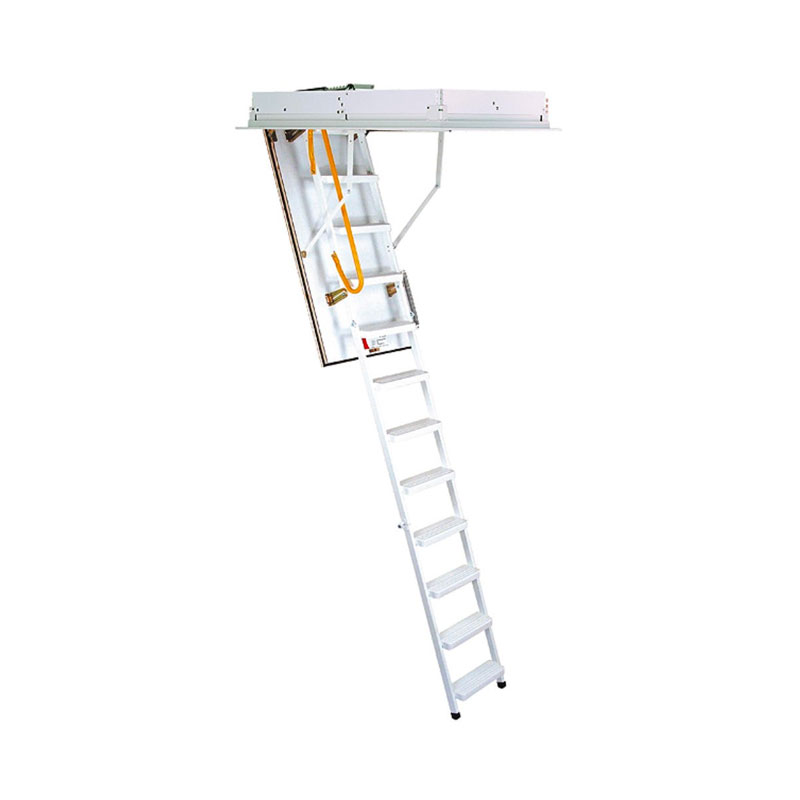 Escalera Escamoteable M-3 ISO Metálica Lacada Tramos Altura 280cm