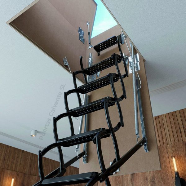 escalera escamoteable salida a terraza