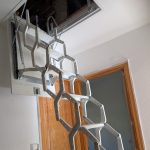 Escalera Escamoteable LX Lacada Metálica Altura 300cm