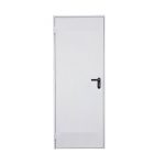 Prelacada 1 hoja lisa - Puerta Galvanizada Prelacada Blanc