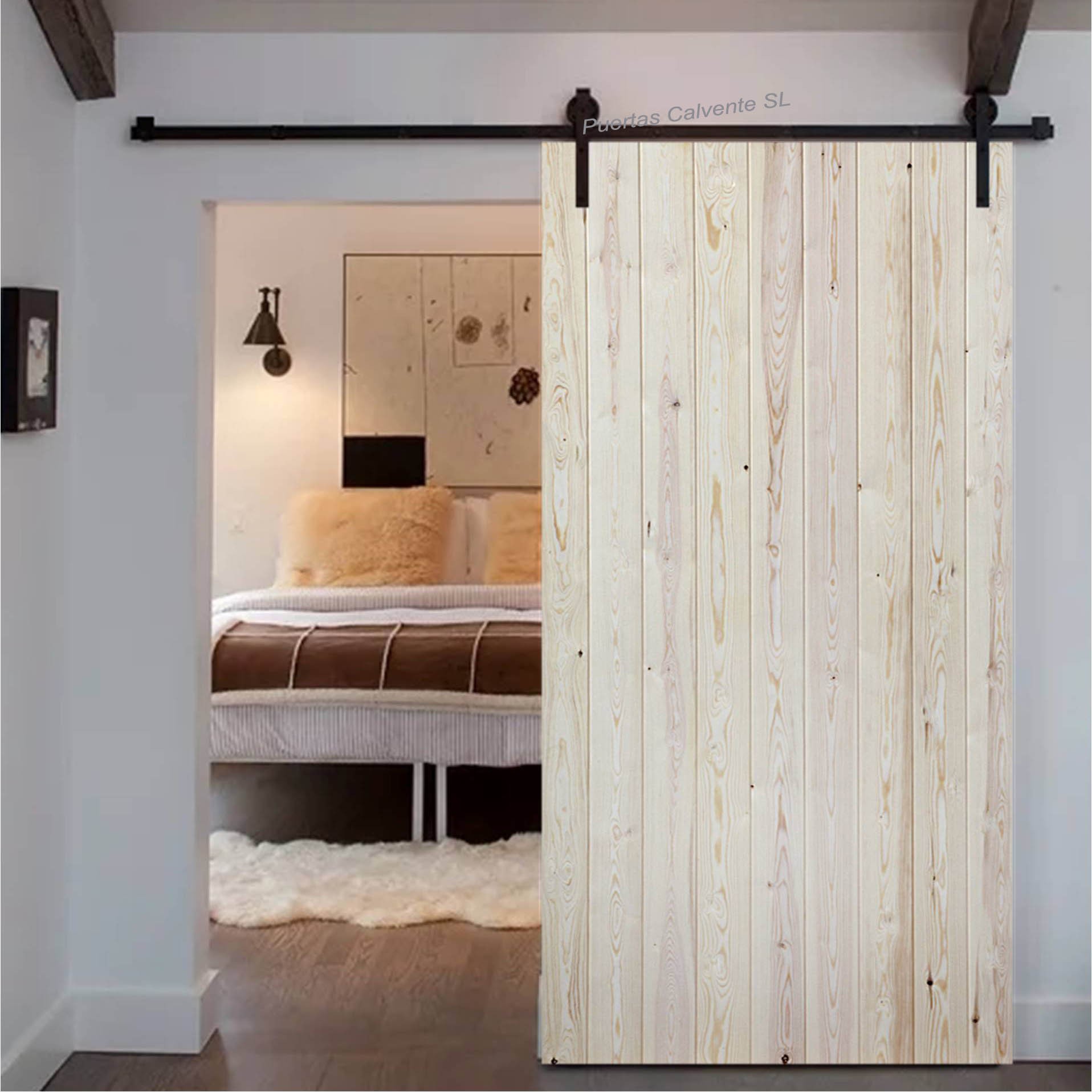 ▷ Puertas de interior de madera correderas