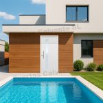 Puerta Blindada de Seguridad Cintia Puerta Metálica de Entrada Blanca