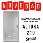 Puerta Galvanizada Ventilada 1 hoja Altura 210