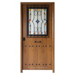 Puerta Exterior Entrada 3P Antique Ventana