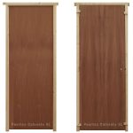 Puerta de Sapelly hueca montada en marco