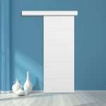 Puerta Corredera Blanca 4 rayas - Puertas Calvente