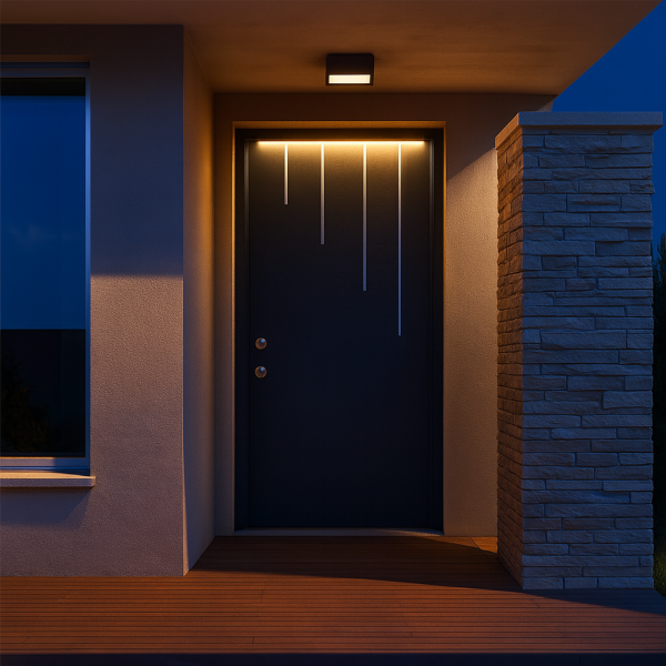 Puerta Entrada Metálica de Seguridad Iluminada DIVA