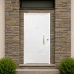 Puerta Exterior Entrada 3P Cintia-Málaga Saga blanca de 100x210cm