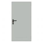 Puerta Galvanizada 1 hoja Altura 205 x 120cm RAL 7035 reversible. Puerta de trastero acero galvanizado